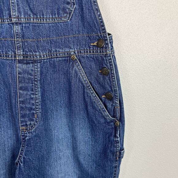 Vintage Cherokee Bib Jean Overalls Women’s Small Blue Denim 100% Cotton - Picture 4 of 12